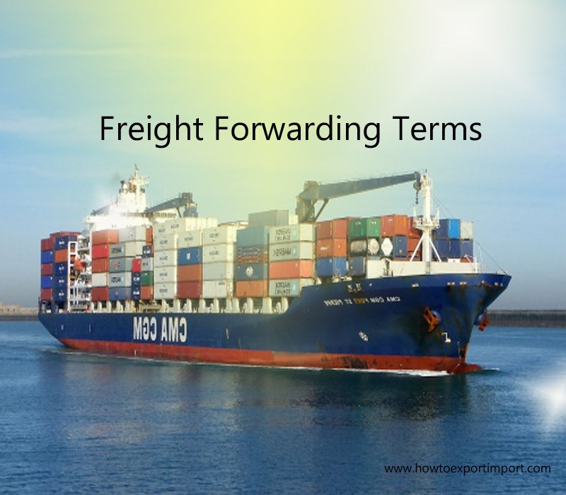 Terms used in freight forwarding such as Blocking or Bracing,Bonded